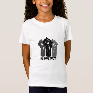 Verzet met vuist - in zwart 0003 t-shirt