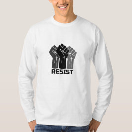 Verzet met vuist - in zwart 0003 t-shirt