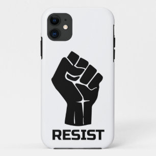 Verzet met vuist - in zwart Case-Mate iPhone case