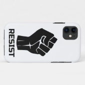 Verzet met vuist - in zwart Case-Mate iPhone case (Achterkant (horizontaal))