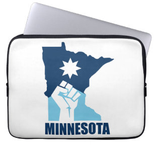 Verzet Minnesota Opgeheven Vuist Laptop Sleeve
