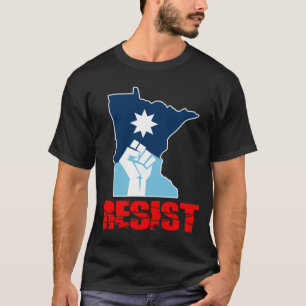 Verzet Minnesota Opgeheven Vuist T-shirt