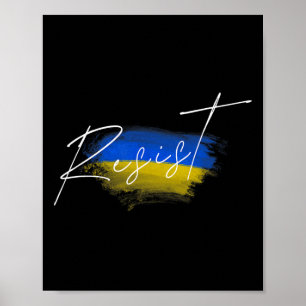 Verzet Oekraïne Vlag Oekraïens Poster