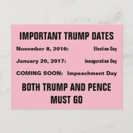 Verzet op de dag van de afzetting van Trump Briefkaart