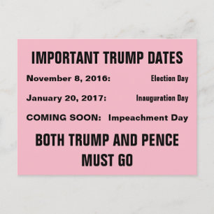 Verzet op de dag van de afzetting van Trump Briefkaart