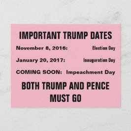 Verzet op de dag van de afzetting van Trump Briefkaart