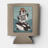 Verzet Pinguïn Activisme Vintage Protest Blikjeskoeler (Voorkant)
