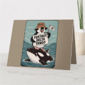 Verzet Pinguïn Activisme Vintage Protest Kaart (Voorkant)