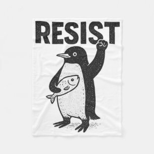Verzet Pinguïns Activisme Grappig Anti Trump Belei Fleece Deken