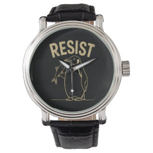 Verzet Pinguïns Activisme Protest Kleding Horloge