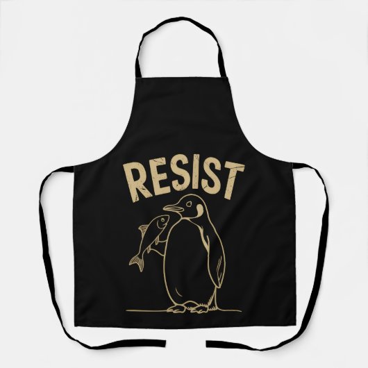 Verzet Pinguïns Activisme Protest Kleding Schort (Voorkant)