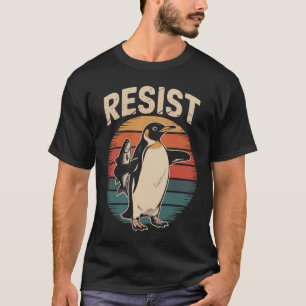 Verzet Pinguïns Activisme Protest Tarieven Retro T-shirt