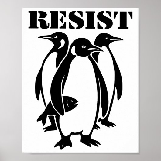 Verzet Pinguïns - Trump Tarief Poster (Voorkant)