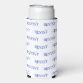 VERZET Stemming Blauw Seltzer Blikjeskoeler (Seltzer Voorkant)