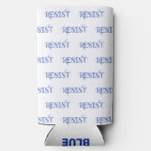 VERZET Stemming Blauw Seltzer Blikjeskoeler (Achterkant)
