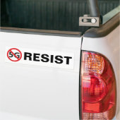 Verzet tegen 5G-bumpersticker Bumpersticker (Op Truck)