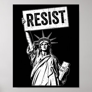 Verzet tegen anti-politiek protest poster