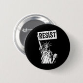 Verzet tegen anti-politiek protest ronde button 5,7 cm (Voorkant /achterkant)