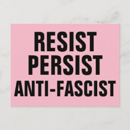 Verzet tegen antifascistisch verzet Roze Briefkaart