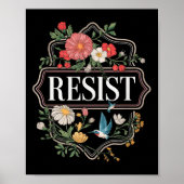 Verzet tegen bloemenprotest Trump Anti Trump Poster (Voorkant)