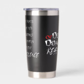 Verzet tegen de dood van de democratie geïsoleerde drinkbeker (Rechts)