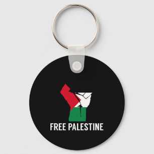 Verzet tegen de eerste Palestijnse vlag - Vrij Pal Sleutelhanger
