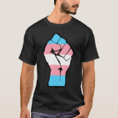 verzet tegen de eerste transgendervlag trans - pri t-shirt (Voorkant)