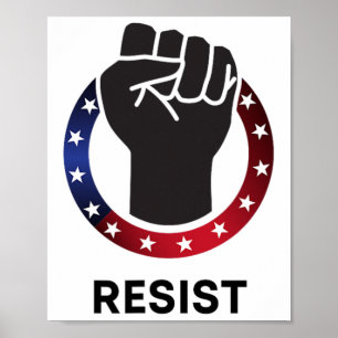 Verzet tegen eerste anti-Trump-protest - Politiek Poster