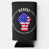 Verzet tegen fascisme, oligarchie, anti-Trump Seltzer Blikjeskoeler (Achterkant)