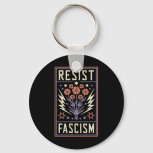 Verzet tegen fascisme Protest Trump Anti Trump 2 Sleutelhanger