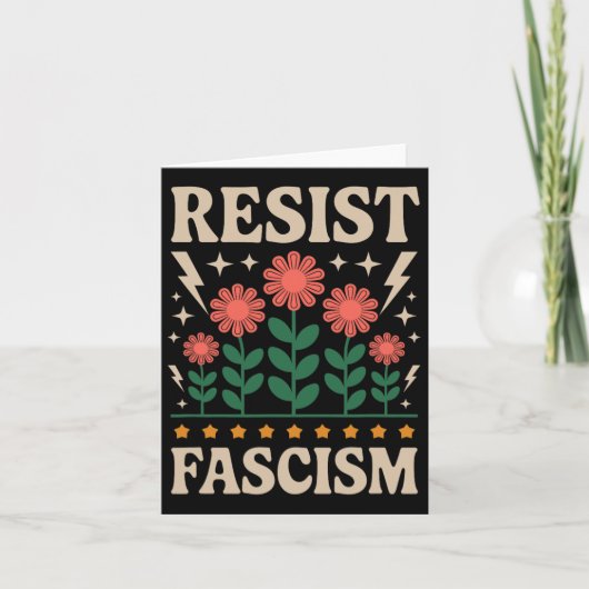 Verzet tegen fascisme protesteert tegen Trump Kaart (Voorkant)