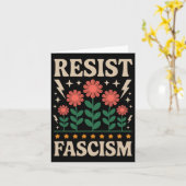 Verzet tegen fascisme protesteert tegen Trump Kaart (Gele Bloem)