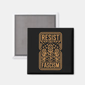 Verzet tegen fascisme protesteert tegen Trump Magneet (Voorkant / Achterkant)