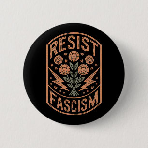 Verzet tegen fascisme protesteert tegen Trump Ronde Button 5,7 Cm