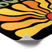 Verzet tegen fascisme Retro Boho Feminist Pro Choi Poster (Hoek)