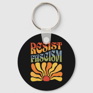 Verzet tegen fascisme Retro Boho Feminist Pro Choi Sleutelhanger