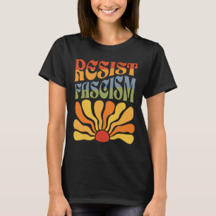 Verzet tegen fascisme Retro Boho Feminist Pro Choi T-shirt