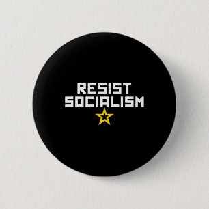 Verzet tegen het socialisme Anti-socialisme Libera Ronde Button 5,7 Cm
