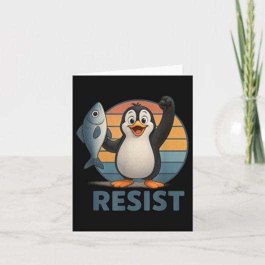 Verzet tegen pinguïn-activisme Pinguïns Protest Te Kaart (Voorkant)