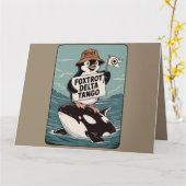 Verzet tegen pinguïn-activisme  protest kaart (Gele Bloem)