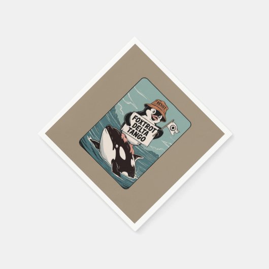 Verzet tegen pinguïn-activisme  protest servet (Hoek)