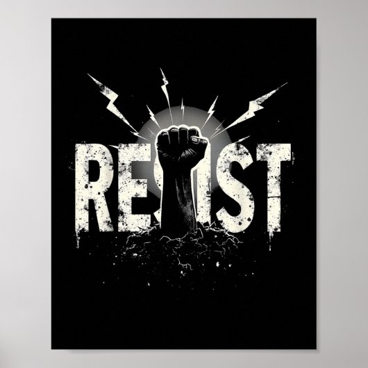 Verzet tegen politiek protest _2 poster (Voorkant)