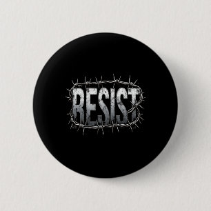 Verzet tegen politiek protest 2 ronde button 5,7 cm