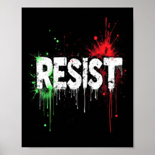 Verzet tegen politiek protest poster