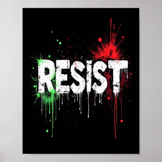 Verzet tegen politiek protest poster (Voorkant)