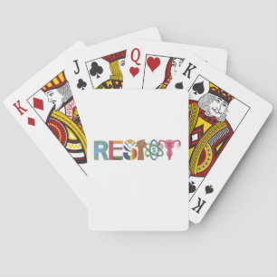 Verzet tegen Shirt Verzet Strijd Eerste Protest Li Pokerkaarten