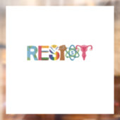 Verzet tegen Shirt Verzet Strijd Eerste Protest Li Raamsticker (Vel 2)