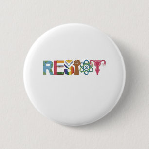 Verzet tegen Shirt Verzet Strijd Eerste Protest Li Ronde Button 5,7 Cm
