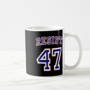 Verzet tegen Trump 47 Retro Distressed Graphic Koffiemok