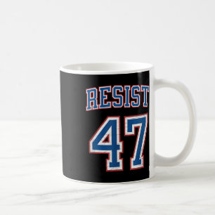 Verzet tegen Trump 47-retro verontruste politieke Koffiemok